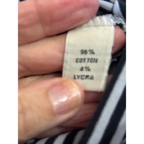 Iridium black/gray striped top, medium, oversized, lagenlook, layering, artsy - Picture 6 of 7